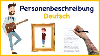 Personenbeschreibung  kurz amp knackig  Deutsch [upl. by Shelah]