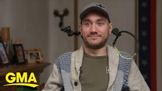 Sitting down with Neuralink’s 1st brain chip implant patient [upl. by Annaehr]