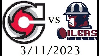 Cincinnati Cyclones  Tulsa Oilers 03112023 ECHL Hockey Game Highlights [upl. by Aissatan]