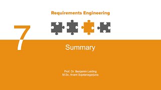 Requirements Engineering  L07 Validation  Part 4  Summary [upl. by Renard]