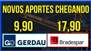 GOAU4 GERDAU YIELD 13 BRADESPAR BRAP4 YIELD 15 OPORTUNIDADES dividendos investidor ações [upl. by Yeaton47]