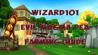 Wizard101 How To Get Evil Magma Peas Free  Farming   60 FPS [upl. by Hershel]