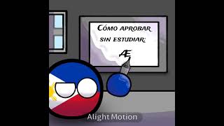 Cómo aprobar sin estudiar 🤫🎒  Ib Valmaseda  Countryballs Shorts Humor [upl. by Pazit]