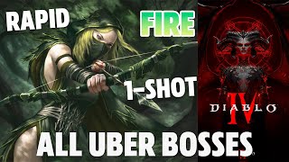 Best Rogue Build  1SHOT ALL Uber Bosses  Rapid Fire Rogue  Diablo 4 Season 5 [upl. by Michale]