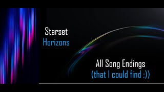 Starset Horizons  Compilation Of All Song Endings FAN MADE [upl. by Leonid]