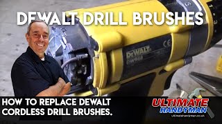 How to replace Dewalt cordless drill brushes [upl. by Boesch]