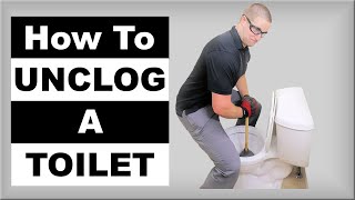 How to Unclog a Toilet Pro Techniques [upl. by Lenard]