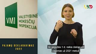 Pajamų deklaravimas 2022 ką reikia žinoti [upl. by Ware]