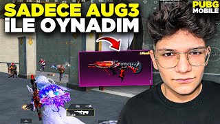 SADECE AUG İLE OYNAMA CHALLENGE   PUBG MOBİLE [upl. by Anivad]