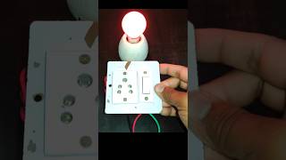 1 Switch 1 Socket 1 bulb holder connection  switch Socket wiring electrical shorts [upl. by Hammel]