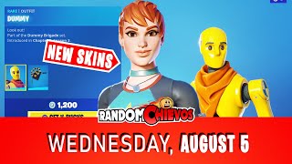 NEW SKIN Sandshark Driver AUGUST 5 Item Shop New Dummy Skin Noggin Pickaxe Wrong Turn Backbling [upl. by Aicrop209]