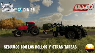 FS22 ARGENTINA HOY SEGUIMOS CON LOS ROLLOS Y OTRAS TAREAS MIENTRAS ESPERAMOS EL MAIZ PARA PICAR [upl. by Tudor]