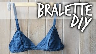 DIY Tutorial  Denim Bralette  Sybil Mae [upl. by Lilia248]