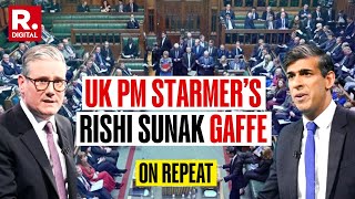 UK PM Keir Starmer Calls Rishi Sunak Prime Minister 5 Times In The Parliament  World News [upl. by Henden57]