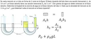 Mecánica de fluidos  Presión  Ejemplo 5 [upl. by Amethyst]