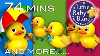 Five Little Ducks  More  Nursery Rhymes for for Babies by LittleBabyBum [upl. by Angele]