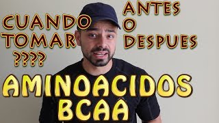 CUANDO TOMAR AMINOACIDOS BCAA ANTES O DESPUES DE ENTRENAR [upl. by Winona344]