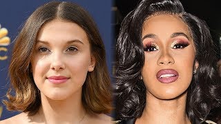 Millie Bobby Brown SLAYS Cardi Bs quotGirls Like Youquot Rap LIVE at Maroon 5 Show [upl. by Lorrin]