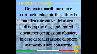 Demanio marittimo ed indennizzi per occupazioni abusive [upl. by Eleaffar]