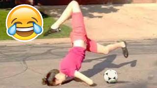 FUNNY FOOTBALL FAILS SKILLS amp GOALS [upl. by Anelle]