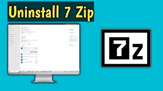 2 How to Uninstall 7 Zip on Windows [upl. by Orest]