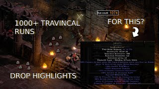 1000 TRAVINCAL RUNS JUST FOR THIS RUNEWORD  S8 HCL  Diablo II Resurrected [upl. by Pressman]