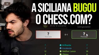 A defesa SICILIANA QUEBROU o sistema de REVISÃO do chesscom no xadrez online [upl. by Ikram]