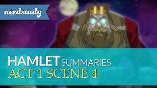 Hamlet Summary Act 1 Scene 4  Nerdstudy [upl. by Kristan]