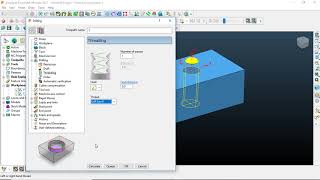 AUTODESK POWERMILL THREADING TOOL PATH [upl. by Yssenhguahs886]