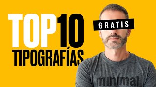 🔥 TOP TIPOGRAFÍAS y FUENTES GRATIS para diseño gráfico  Marco Creativo [upl. by Ruella]