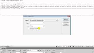 maquetacion con css usando etiqueta div con dreamweaver 12 [upl. by Anaed301]