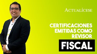 Contenido de las certificaciones emitidas por el revisor fiscal [upl. by Ardnuat885]