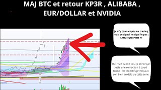 Mise à jour BTC  retour KP3R  ALIBABA  EURODOLLAR  NVIDIA [upl. by Milon177]