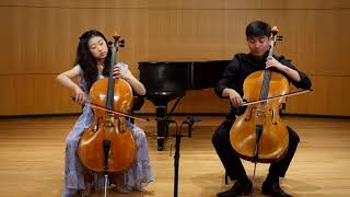 Barrière Cello Sonata for Two Cellos Sydney and Noah Lee [upl. by Marje]