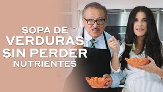 Receta sopa de verduras casera 🥣  Martha Debayle [upl. by Asilanom431]