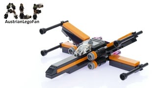 Lego Star Wars 30278 Poes XWing Fighter  Lego Speed Build Review [upl. by Lynnell475]