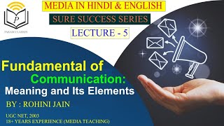 Communication  meaning and its elements [upl. by Aniweta]