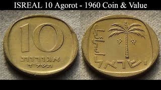 ISREAL 10 Agorot  1960 Coin amp Value [upl. by Anyah]