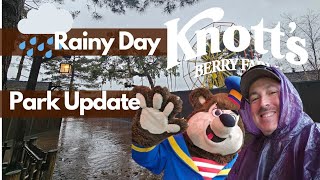 Knotts Berry Farm  Rainy Day  Park Update  January 2024 [upl. by Ivetts]