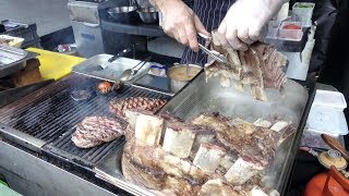 Beef Ribs Steaks on More Meat in London Old Spitalfields Market Street Food [upl. by Fabien]