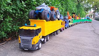 Mobil Truk Tronton Panjang Penuh Mobil Mobilan Oleng Mobil Balap Truk Molen Excavator [upl. by Marjie34]