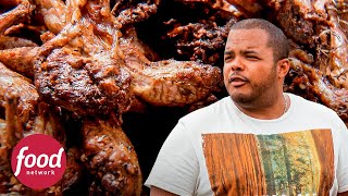 Codorna é assada em uma quotárvorequot de aço  Sabor Na Brasa  Food Network Brasil [upl. by Niriam95]