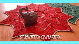 Serwetka gwiazdka na szydełku [upl. by Petra]