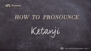 How to Pronounce Ketanji Real Life Examples [upl. by Dorfman]