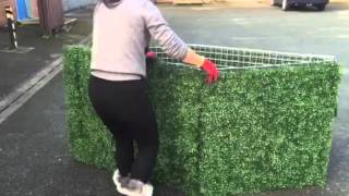 Artificial hedge application and boxwood hedge application for bin cover [upl. by Erroll]