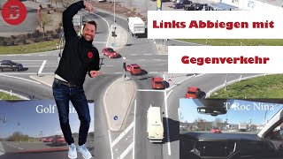 Wie funktioniert Links ⬅️ Abbiegen mit Gegenverkehr 🚘 an einer Ampel 🚦 Bsp Penny Markt Retzbach [upl. by Faydra]