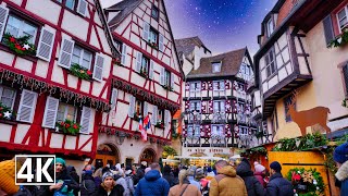 Colmarthe magic of Christmas Most Beautiful Christmas Markets 🎄 Colmar 🇫🇷 France 4K [upl. by Idou]