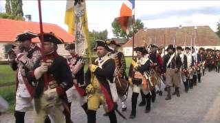 Zeitreise ins 18 Jahrhundert auf Schloss Fasanerie 2014  Parade der Truppen [upl. by Nnairac]