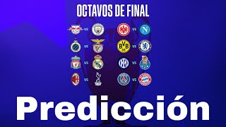 Predicción Octavos Champions League 202324 vuelta [upl. by Stasny]