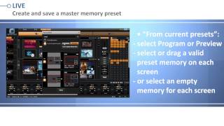 LiveCore™ series Web RCS working with memory presets [upl. by Ingar]